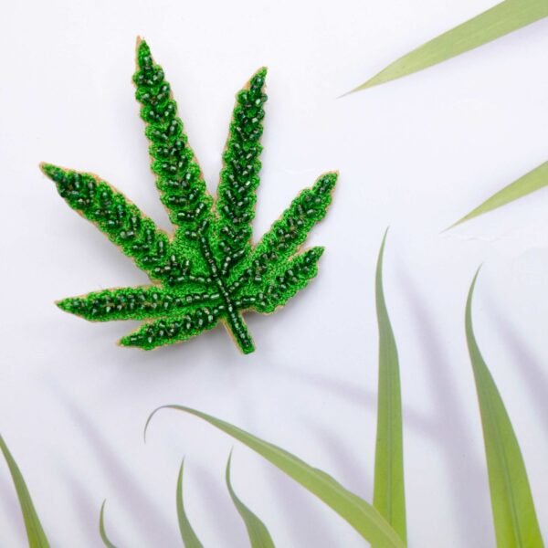 Hemp Leaf Brooch