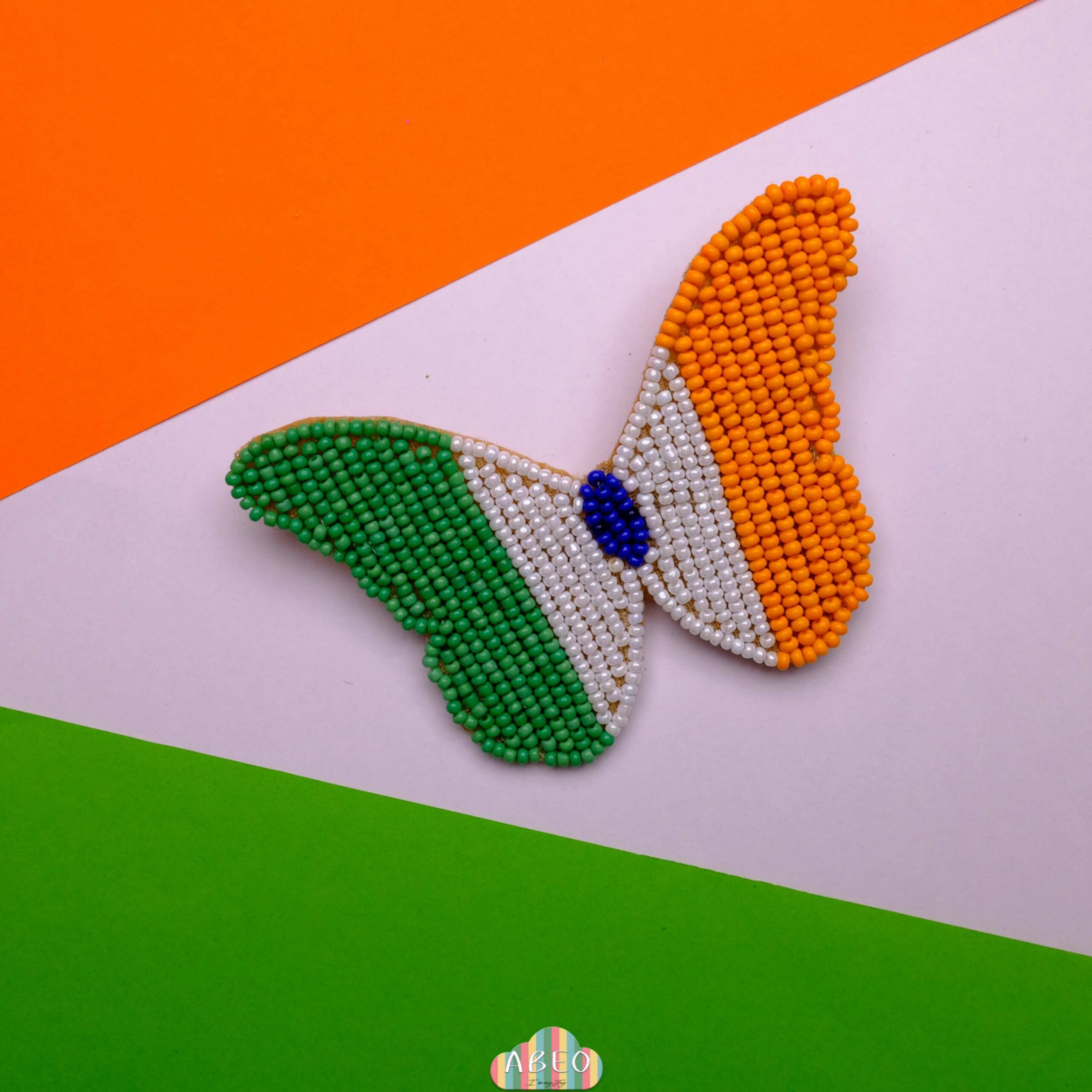 Indian Flag Butterfly Brooch