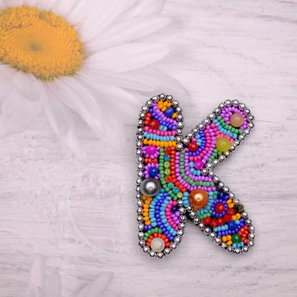 K Multi Colour Brooch