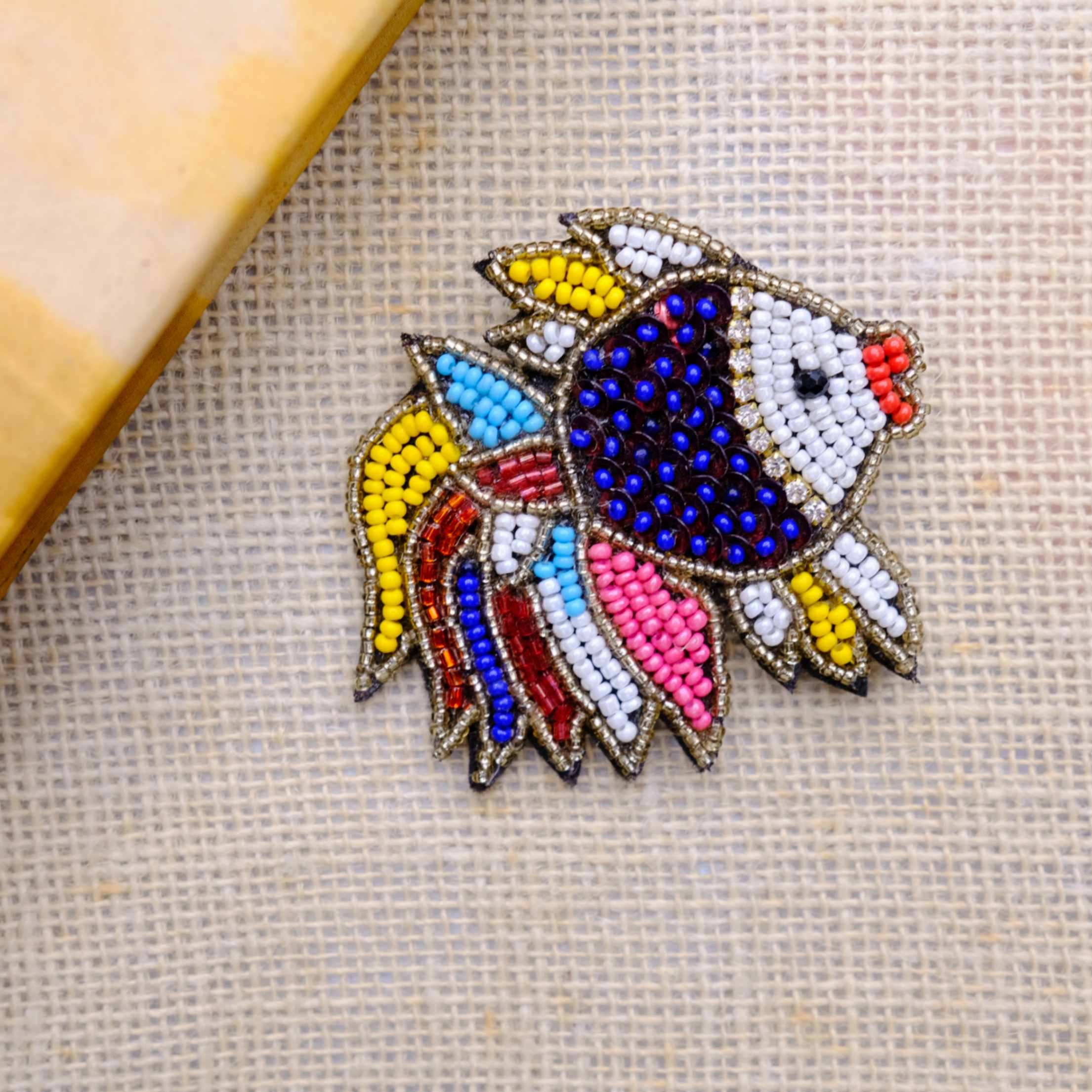 Multi Colour Fish Brooch