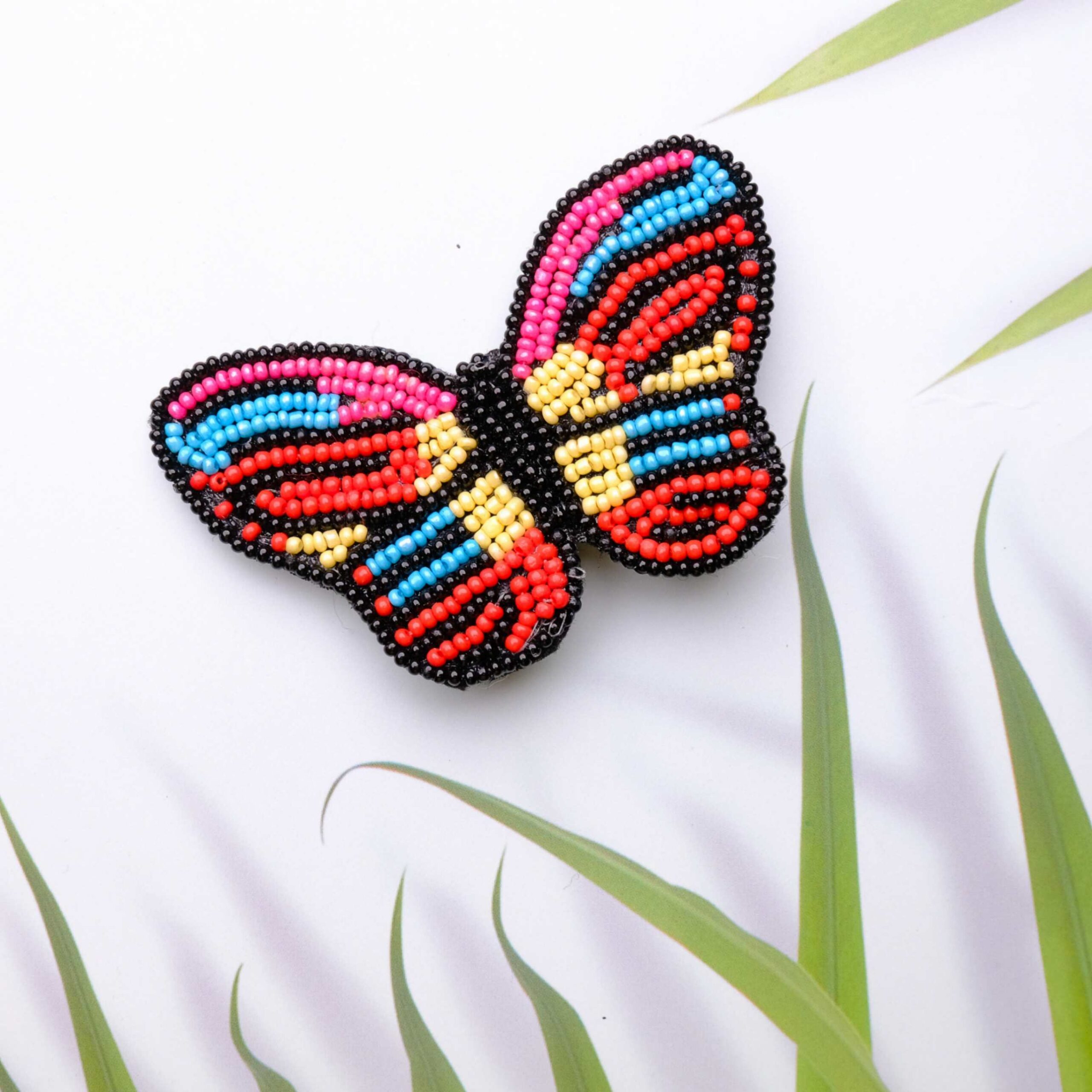 Multi Colour Butterfly Brooch