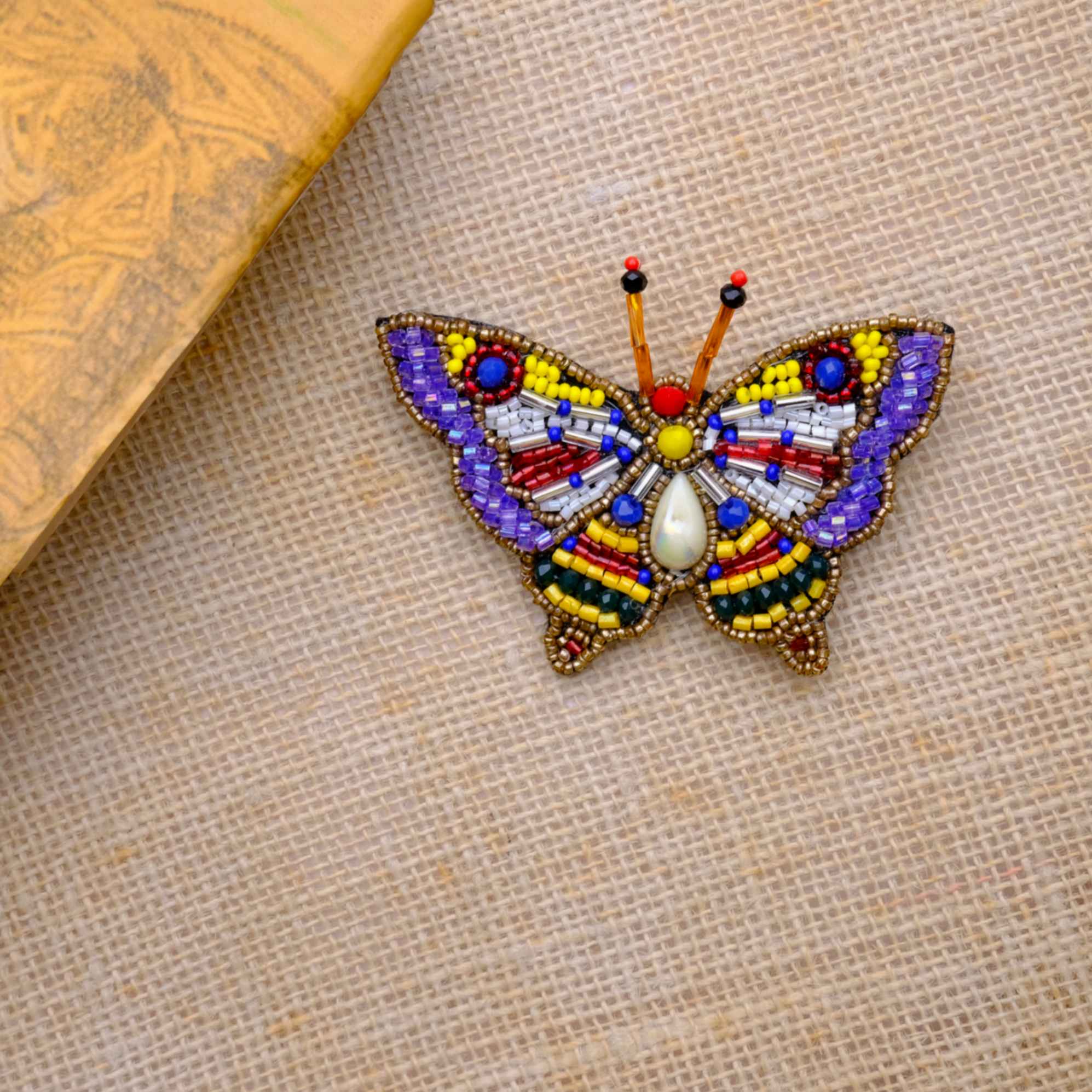 Purple Butterfly Brooch