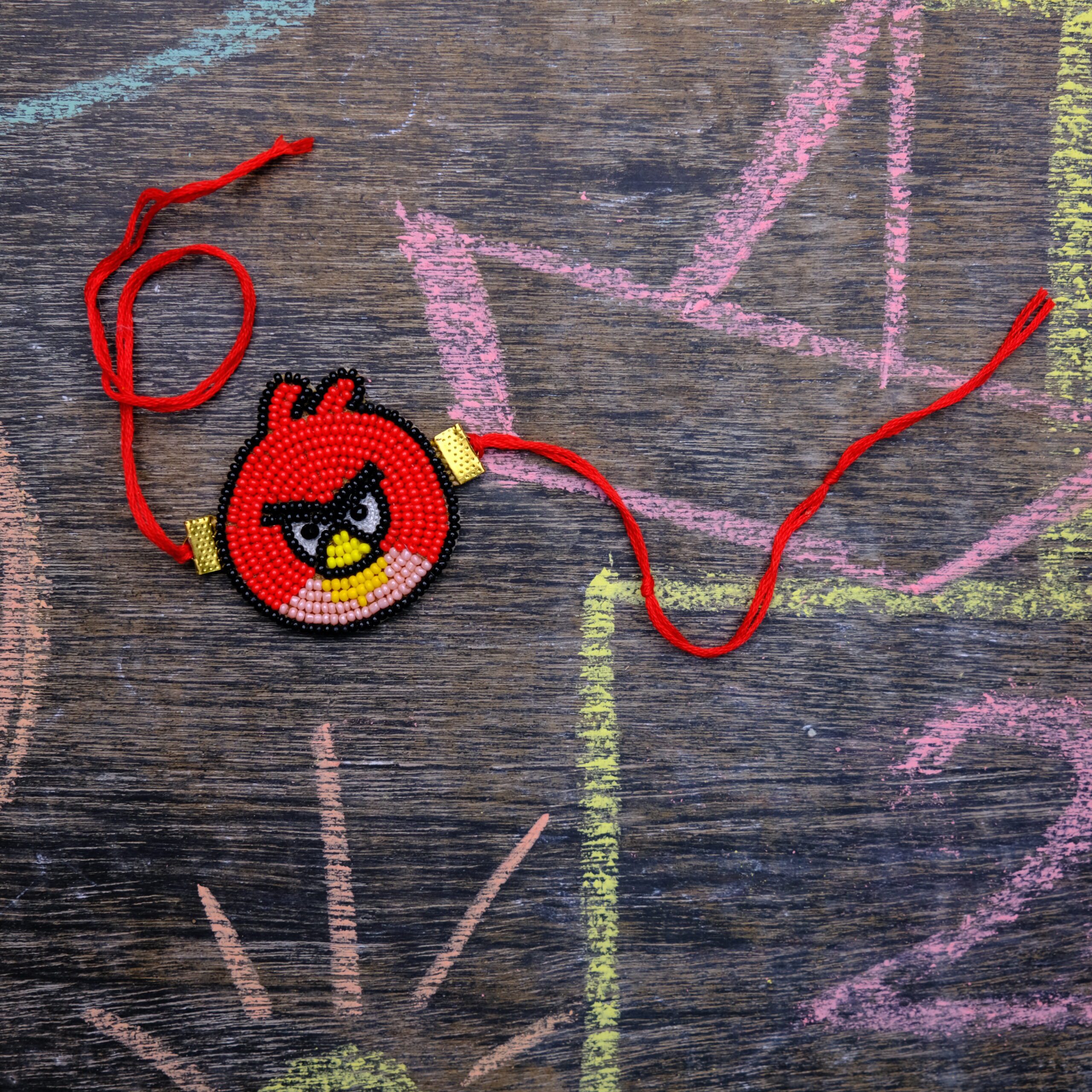 Red Angry Bird Rakhi