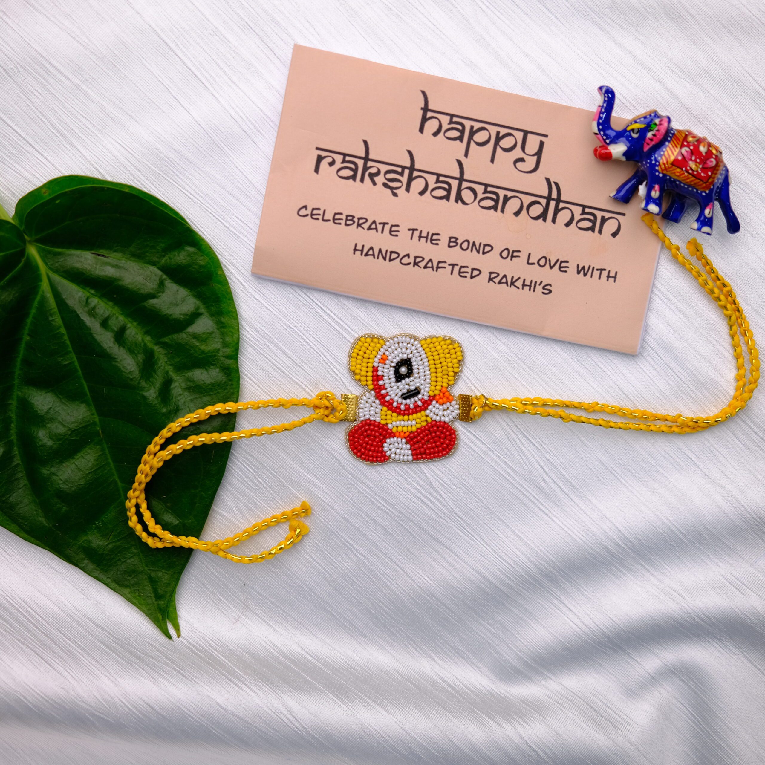 Yellow Ganesh Rakhi