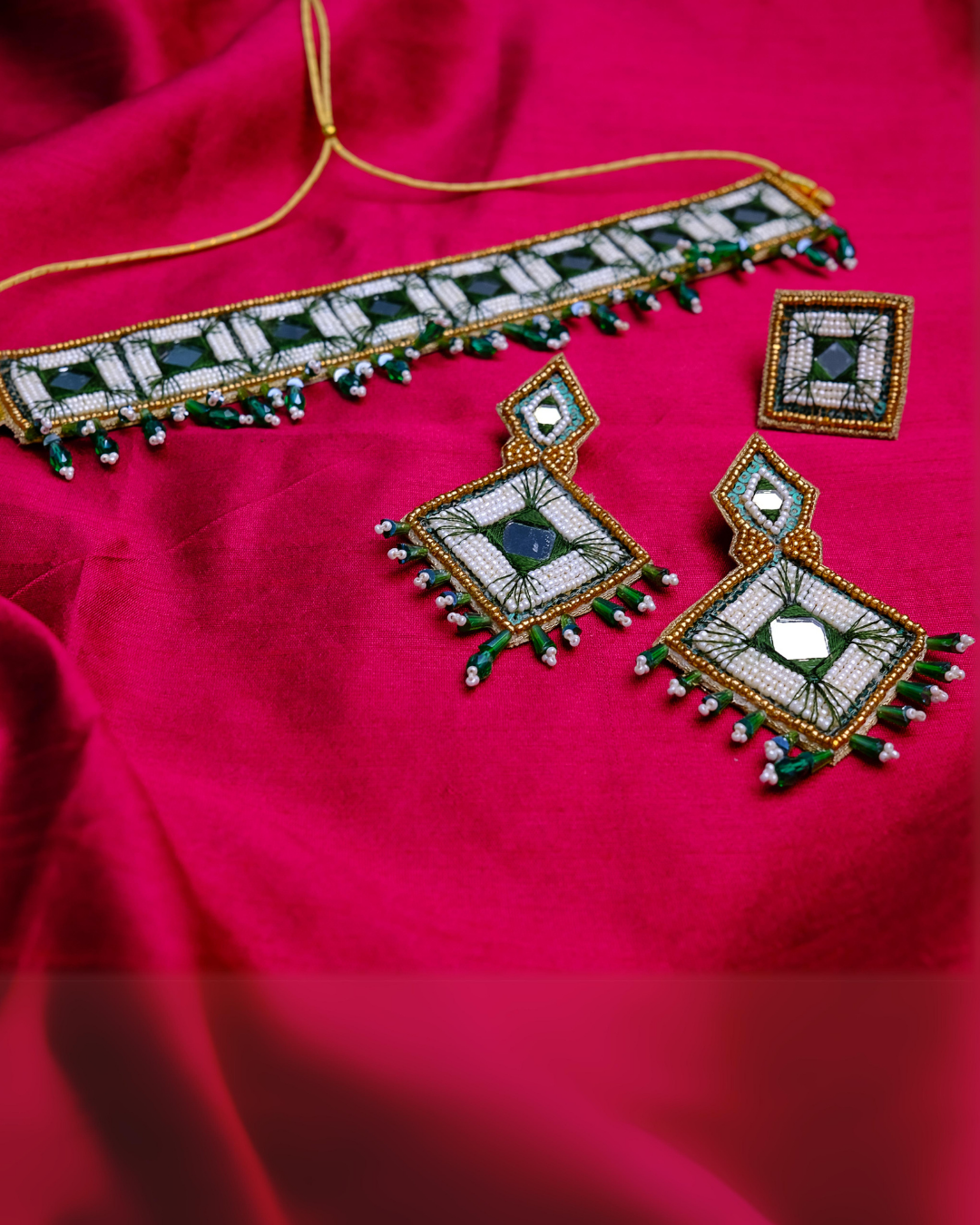 Aadya – Neckpiece, Earrings and Ring