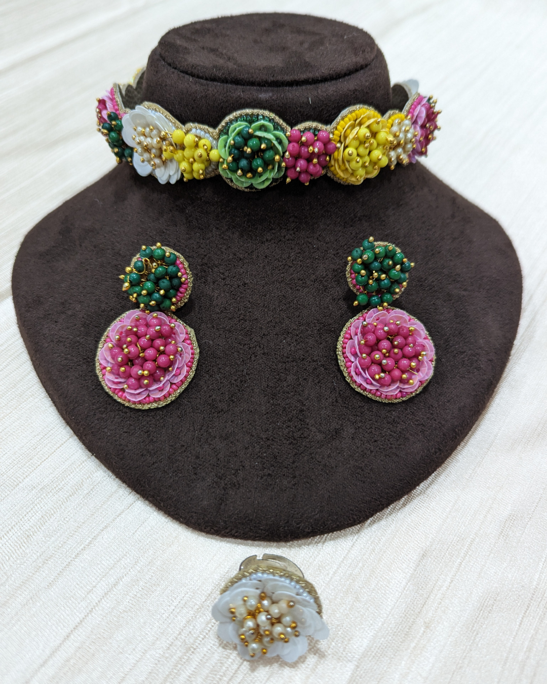 Milan (Multi) – Neckpiece, Earrings and Ring