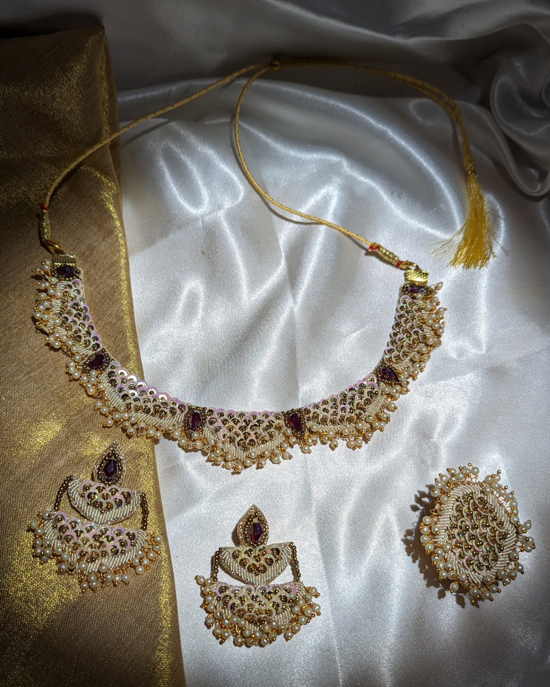 Raag Mala – Neckpiece, Earrings and Ring